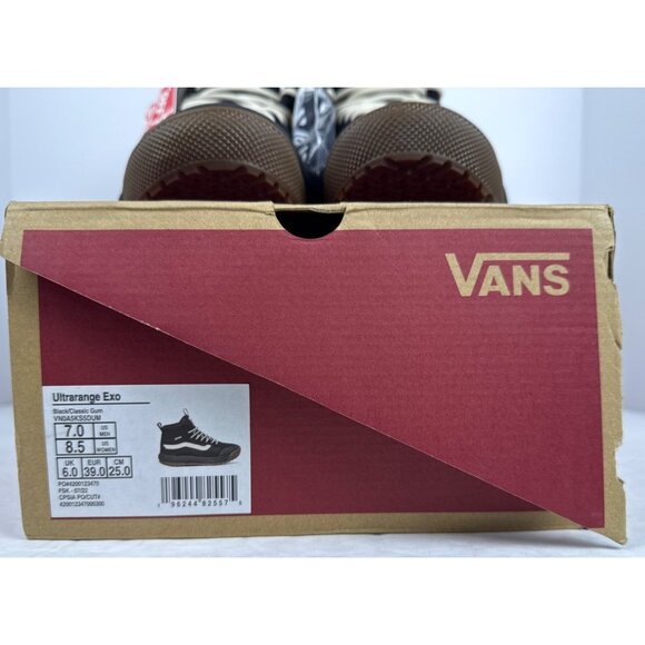 Vans Unisex Fu Ultrarange Exo HI MTE-1 Black/Gum Suede Shoe US M 7, W 8.5 - Picture 12 of 12